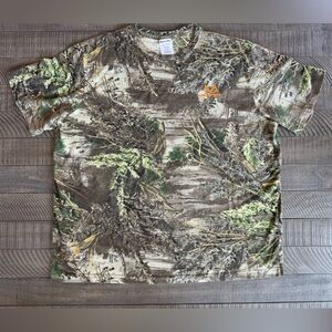 Realtree Green and Brown Short Sleeve Tee Men’s Size 2XL